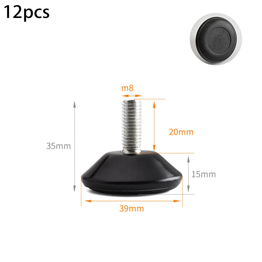 Round Levelling Machine Feet Set Accessory Adjustable Base Feet Foot Home