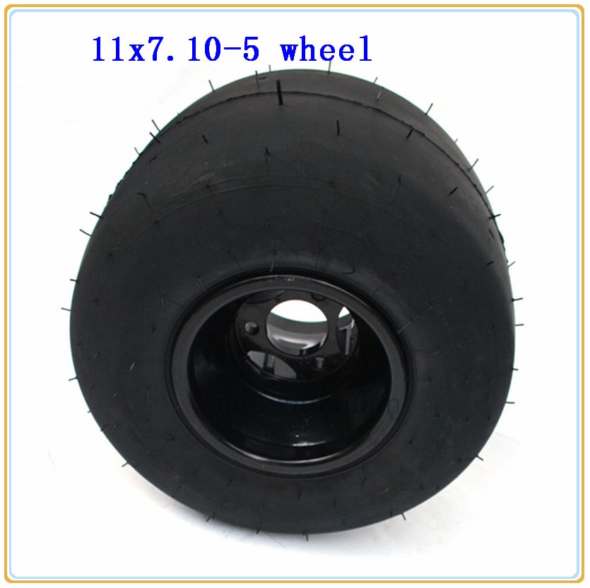 Rear wheels 11x7.10-5 Tires and Rims Go Kart wheel 5 inches Go Kart ATV UTV Buggy Quad Wheel hub rim and tyres Sets