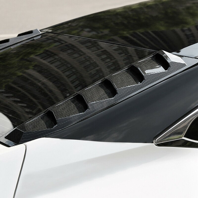 Car Carbon Fiber ABS Window Louvers Shutters Cover for Honda Civic Sedan