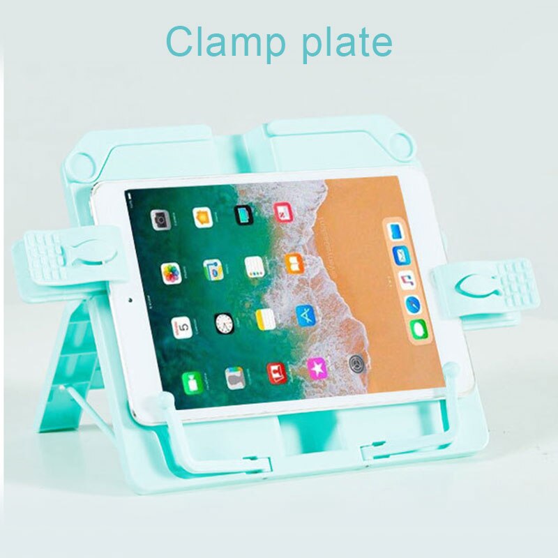 Support de livre réglable en hauteur et en Angle, avec trombones, pour grands, lourds, manuels, livres de musique