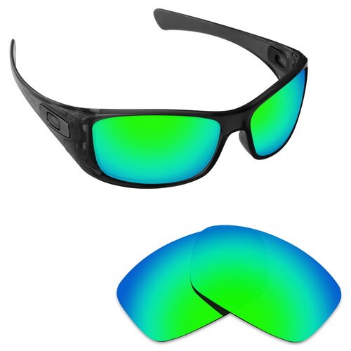 ToughAsNails Polarized Replacement Lenses for Oakley Hijinx Frame - Varieties: Green Mirrored