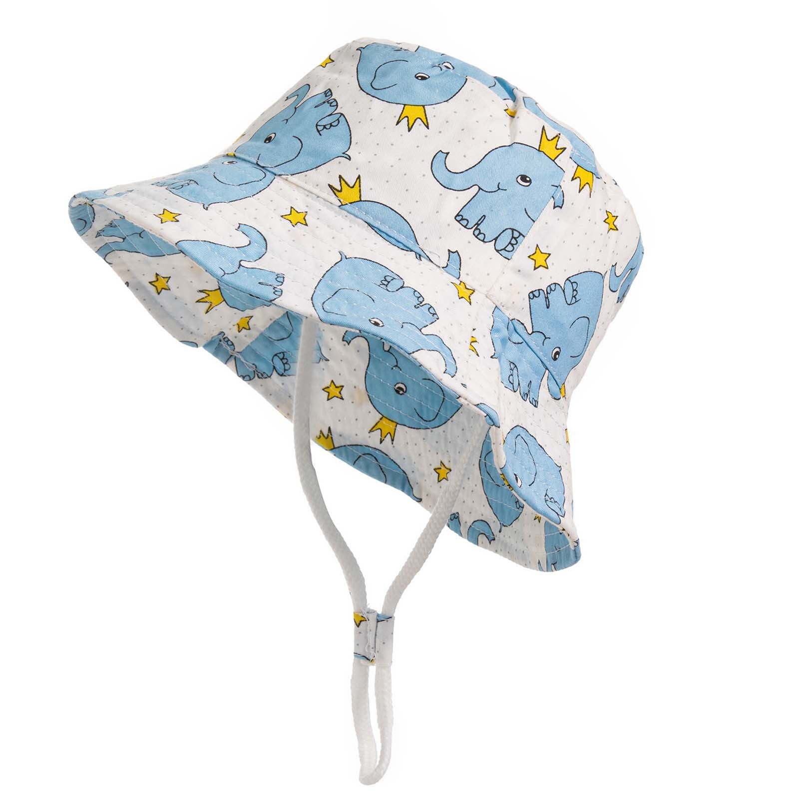 Leuke Zomer Baby Meisje Emmer Hoed Cartoons Gedrukt Baby Hoed Zonnescherm Kinderen Outdoor Hoed Seaside Zonnebrandcrème Hoed Strand Cap: A