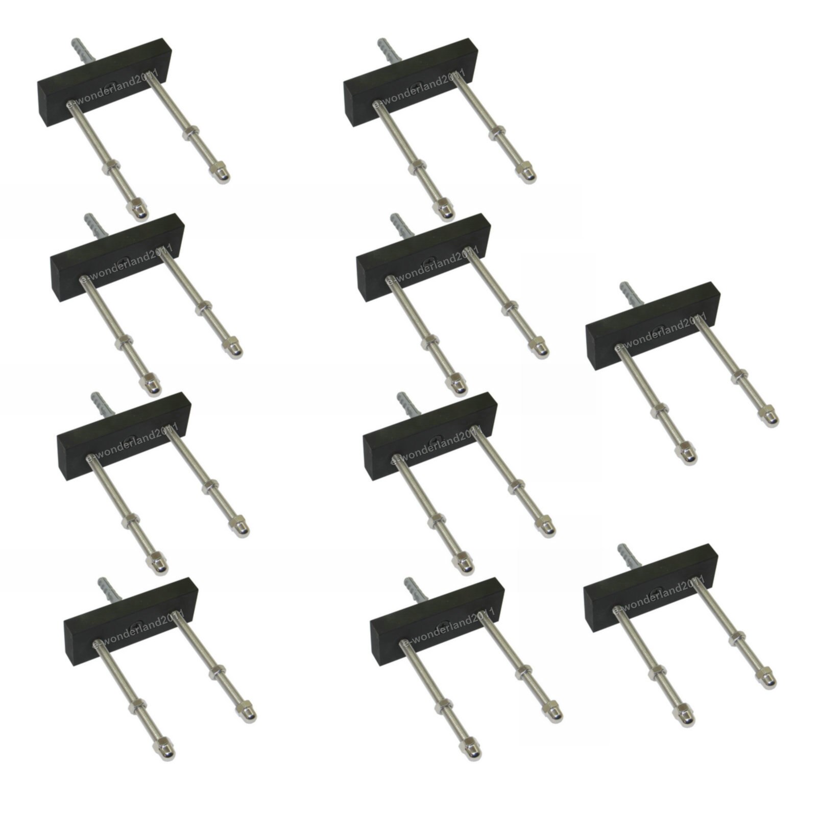 Colgador Skateboard Longboard cubierta flotante Pantalla de montaje en pared percha de Skate, soportes de almacenamiento y bastidores de Skateboard: 10 PK