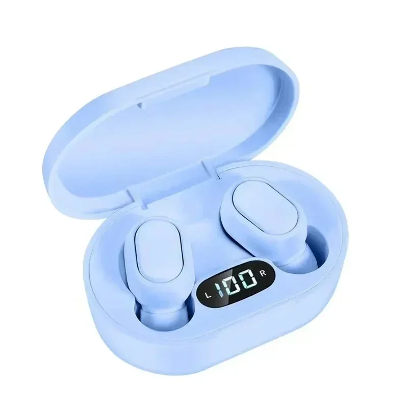E7s Tws Gaming Headset Bluetooth Earphones Earbuds Blutooth Earphone Wireless Hearing Aids Sport EarBuds Hifi headphones: Blue