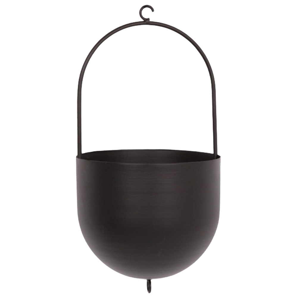 Hängende Pflanz gefäße moderne Blumentopf behälter minimalistisch ische hängende Pflanzen körbe für drinnen draussen Garten balkon: Schwarz