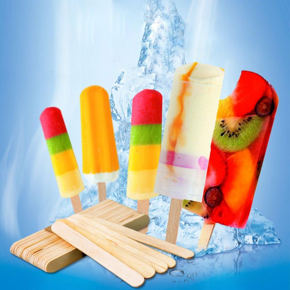200 pièces Artisanat Bâtons De Crème Glacée En Bois Bâton de Popsicle Bâtons De Bruit De Glace