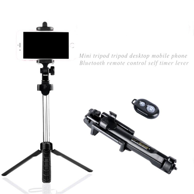 Selfie Stick Tripod Extendable Selfie Self With Bluetooth Shutter Remote Control For Smartphone Self-portrait Artifact