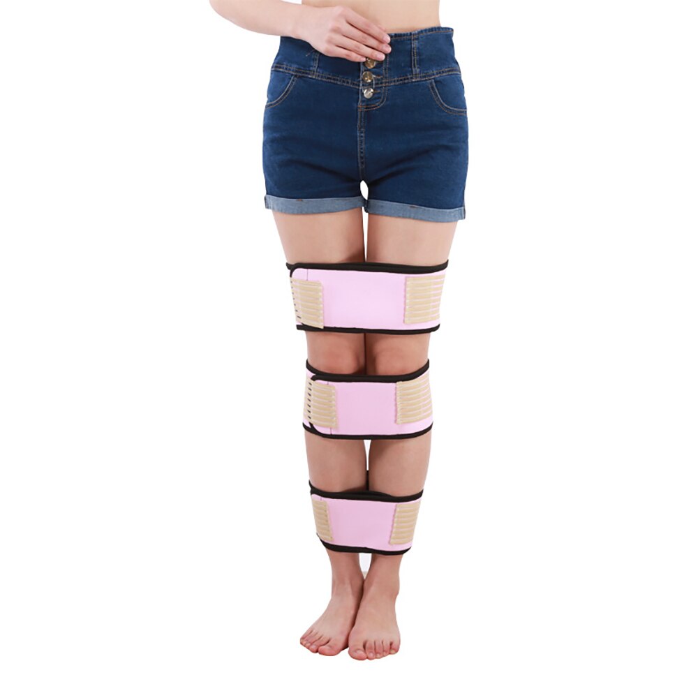 Bein Haltung Korrektur Bandage Beine Korrektor Atmungsaktive O/X-beine Korrektur Komfortable Gerade Bund Für Dame 3 Teile/satz: Rosa