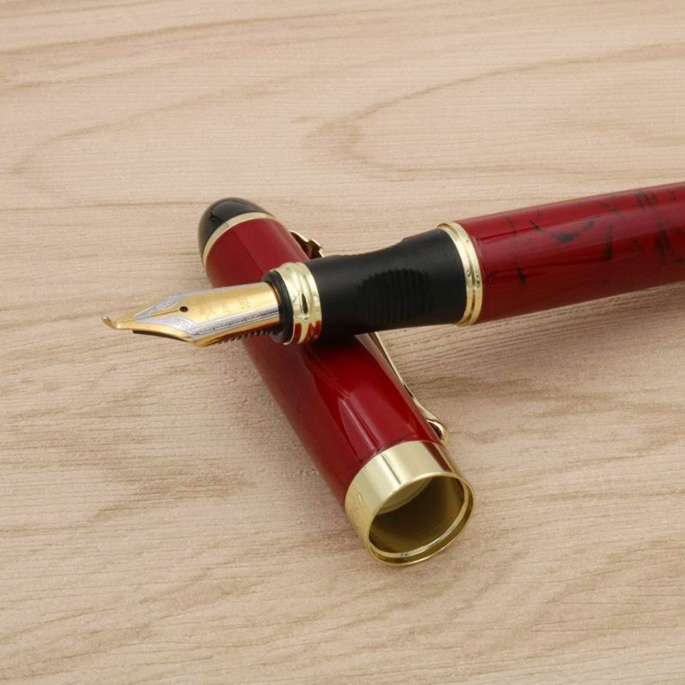 JINHAO X450-pluma estilográfica clásica de METAL, dorado, iridio, 1,0mm: A5