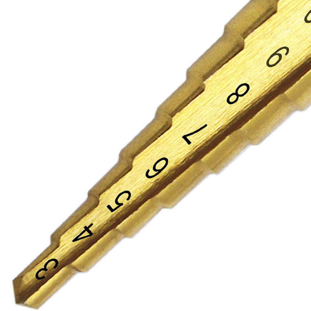 Adeeing 3-13mm hss trinnbor elektroverktøy sekskantet rømmebor minibor 3-13mm trinns bore  r60