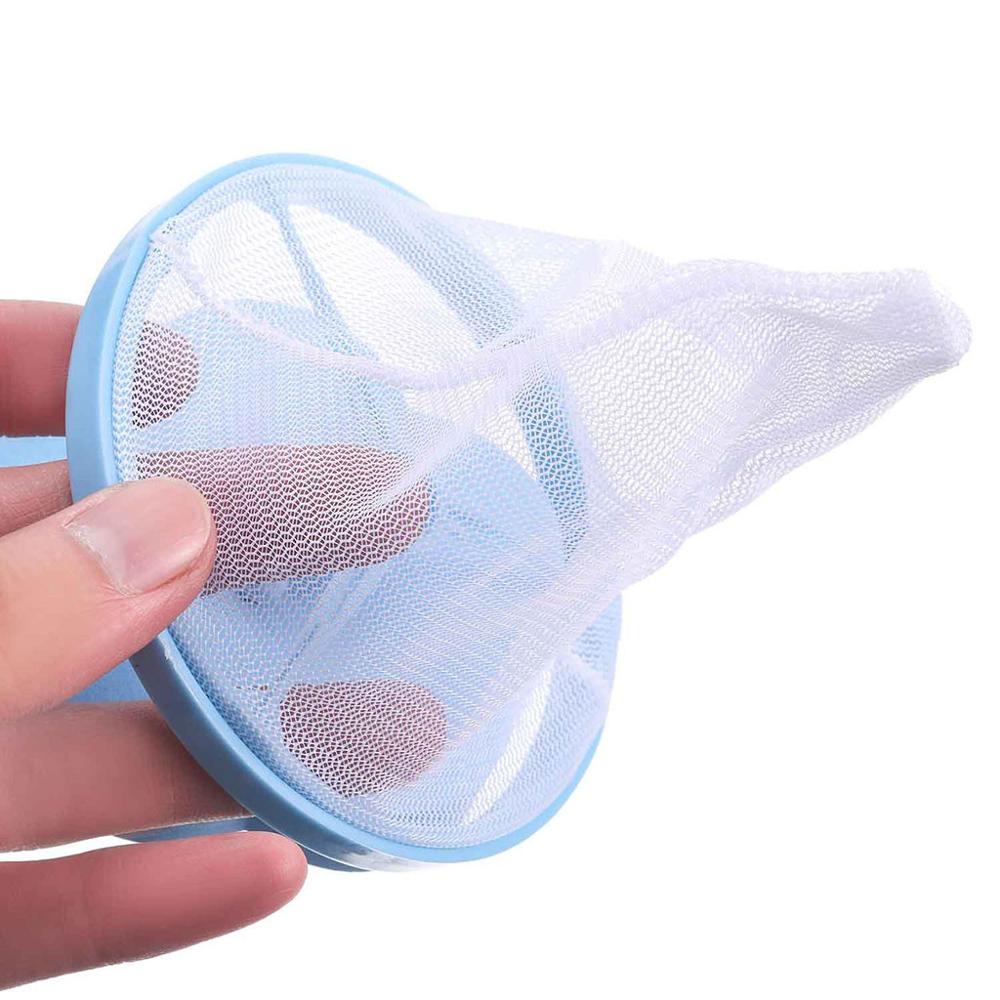 4 PCS Reusable washing machine floating Lint Mesh trap bag hair catcher filter strainer pouch household tools FD