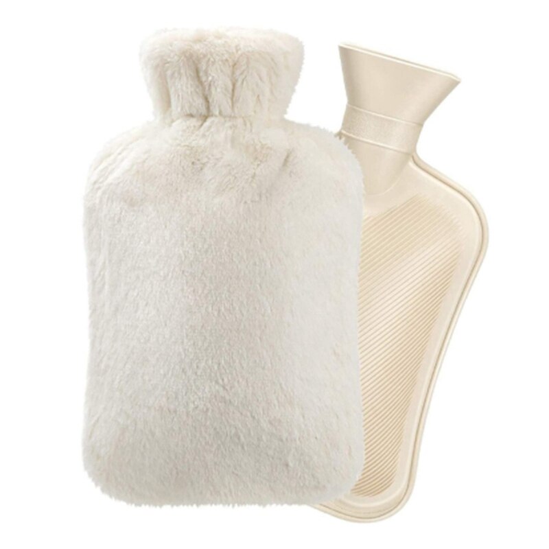 Butelka gorącej wody łóżko ciepła talia ciepły tył butelka gorącej wody z Super miękki pluszowy materiał pokrywa: Bordowe