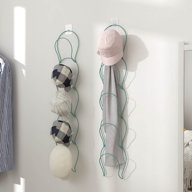 Perchero para gorras de béisbol, organizador para el hogar, colgador para puerta de armario, ganchos para Bata
