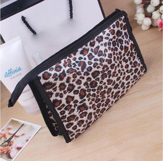 Knoedel Make-Up Tas Luipaard Dot Hart Cosmetische Tas Toevallige Multifunctionele Cosmetische Make-Up Pouch Toilettas Opslag Handtas