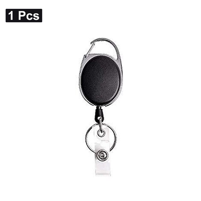 Riem Touw Kantoor Lanyard Clip Sleutelhanger Naamplaatje Houder Sleutelhanger Id Card Key Ring Cord Reel Intrekken Pull Sleutelhanger terugslag Badge