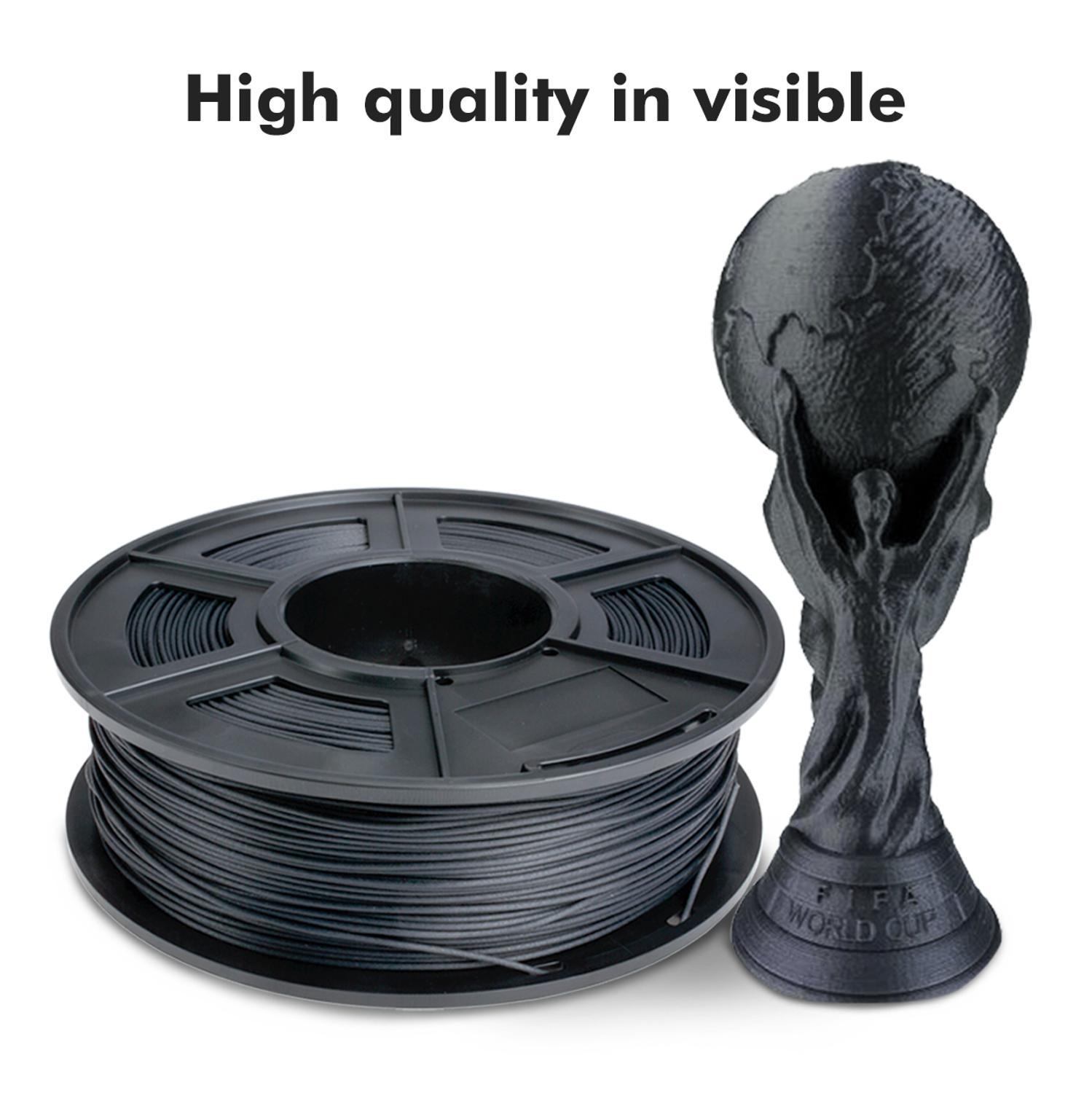 Sunlu 3d Printer Filament Carbon 1.75 1Kg Dimensie Nauwkeurigheid +/-0.02Mm Carbon Fiber Gloeidraad Vergelijkbaar Metalen 3D Afdrukken Materiaal