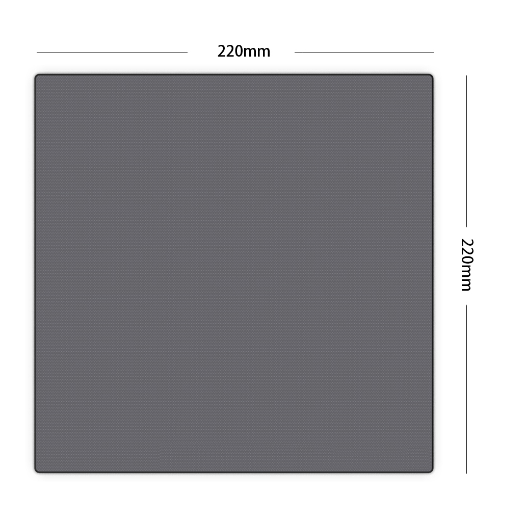 Silizium Kohlenstoff Glas Platten Brutstätte Bett 3D Drucker Zubehör Erhitzt Bett Bauen Oberfläche Plattform Für Ender 3 CR 10S X ANET A8: 220x220mm