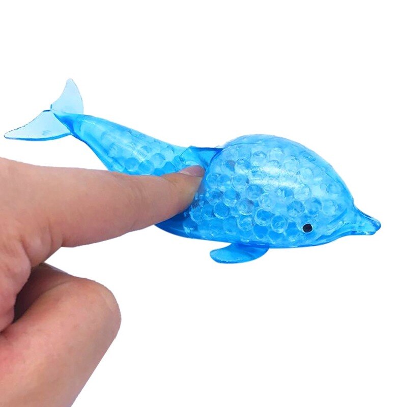 Kawaii delfin hai dekompresjon leker dyr svampaktig anti stress klype perle stress ball klembar stress avlastning leketøy barn