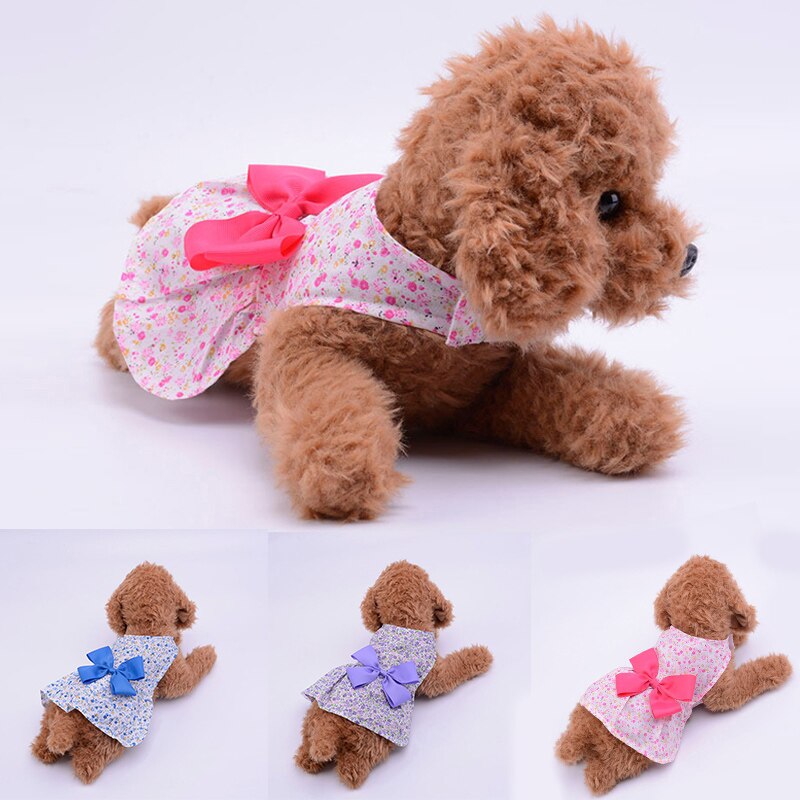 Jupe de chien à nœuds pour chiens | printemps et été, jupe fleurie à la , vêtements pour chiens, vêtements pour chiots de ,