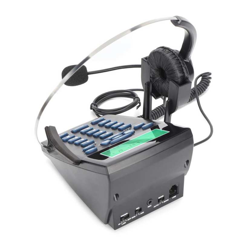 HT820 Call Center Wired Telephone Headset with Omnidirectional Microphone Headset for Office/Home Telephone Set with Headset