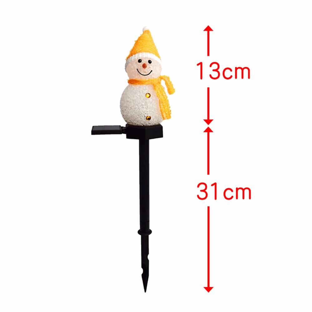 Luz Solar de exterior para jardín hermoso hombre de nieve, lámpara de paisaje nocturno, decoración de jardín para Navidad, serie de dibujos animados, de vacaciones para niños