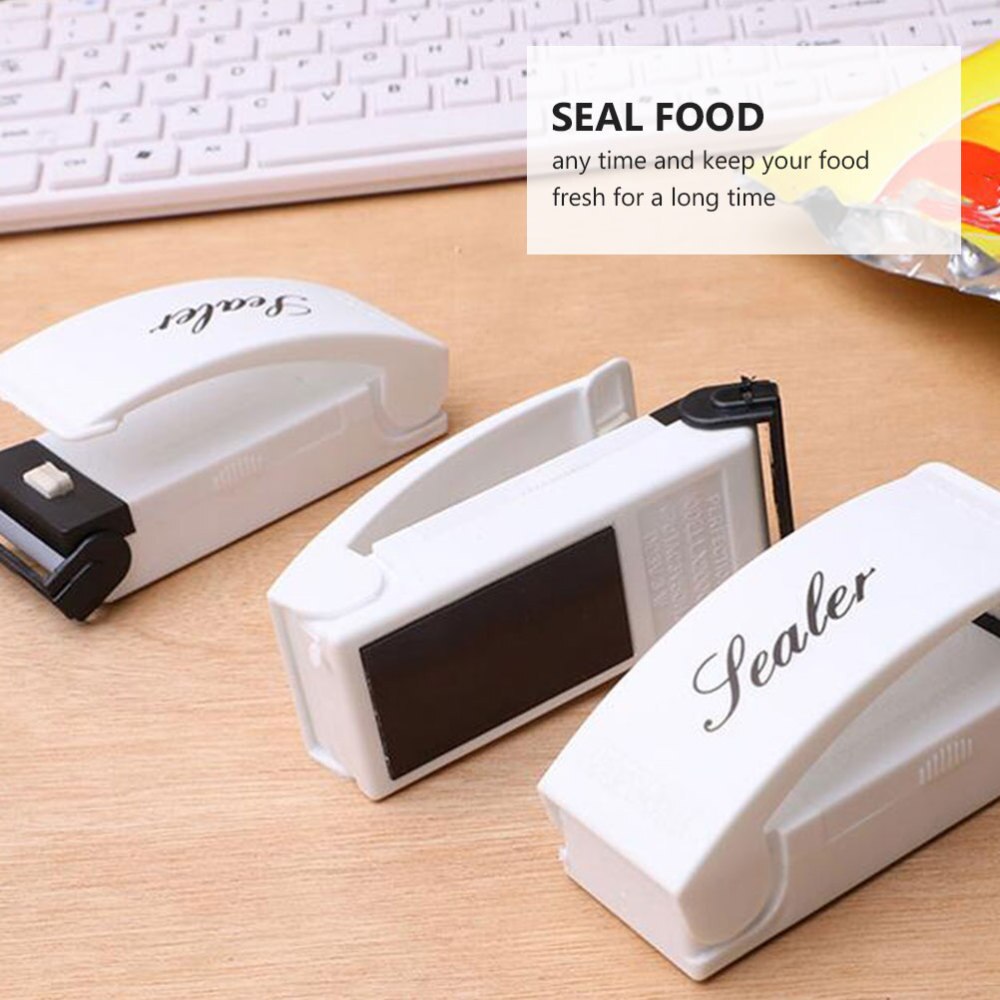 1 Pc Chic Convenient Potable Sealing Tool Small Sealer Machine Food Preservation Capper for Home Indoor Food Snack