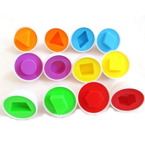 3eggs/set Mixed Shape Wise Pretend Puzzle Smart Eggs Baby Kid Learning Kitchen Toys for children Tool