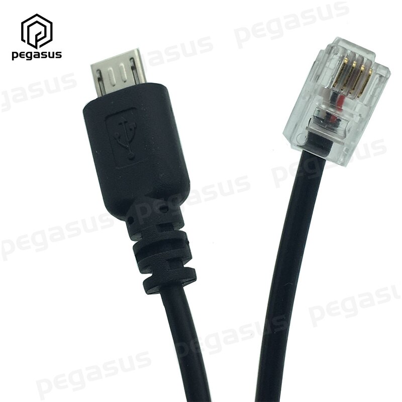 25CM Extension Cable Adapter USB Micro 5Pin to RJ9 4P4C Male Converter Wire