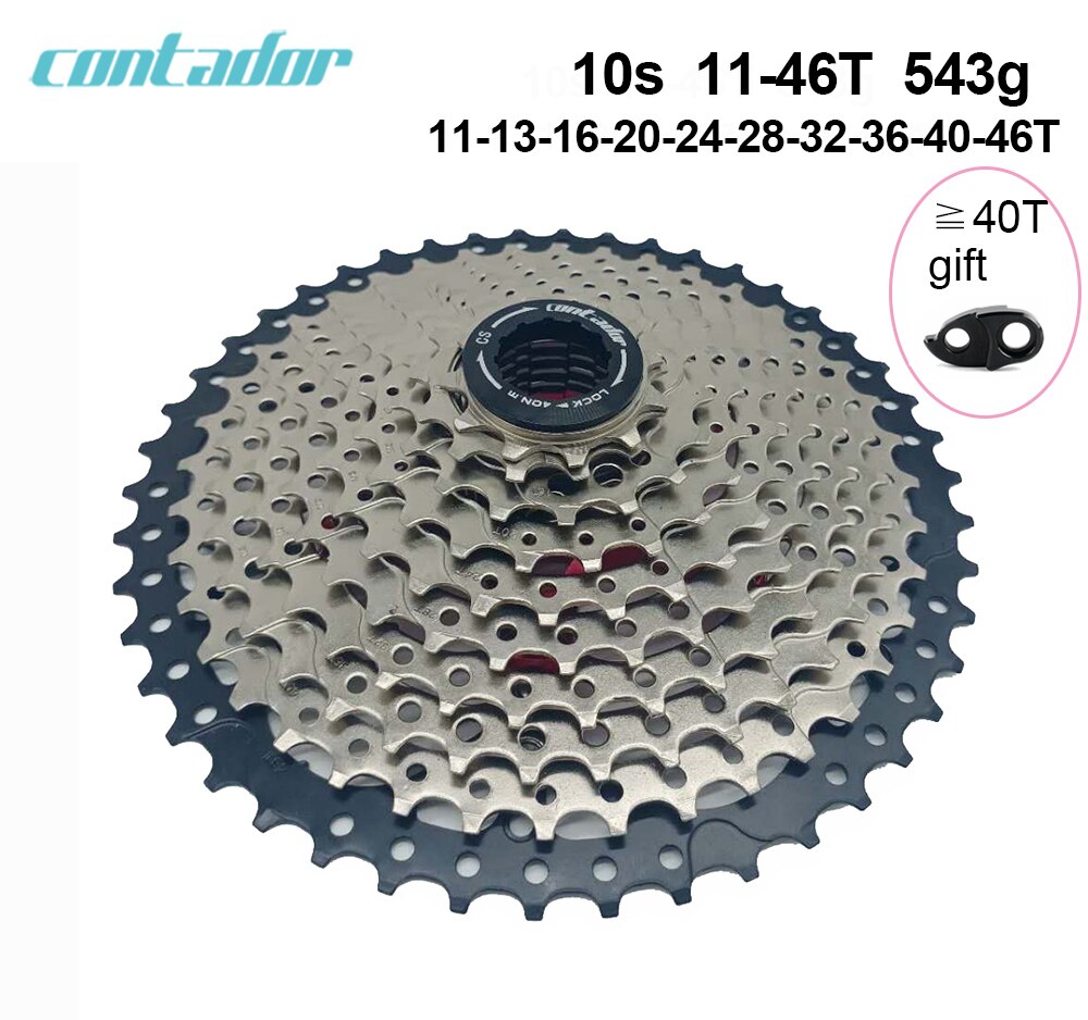 Contador bicycle cassette 8 9 10 11 12velocità MTB flywheel 11-40T/11-42T/11-46T/11-50T/11-52: 10S 11-46T