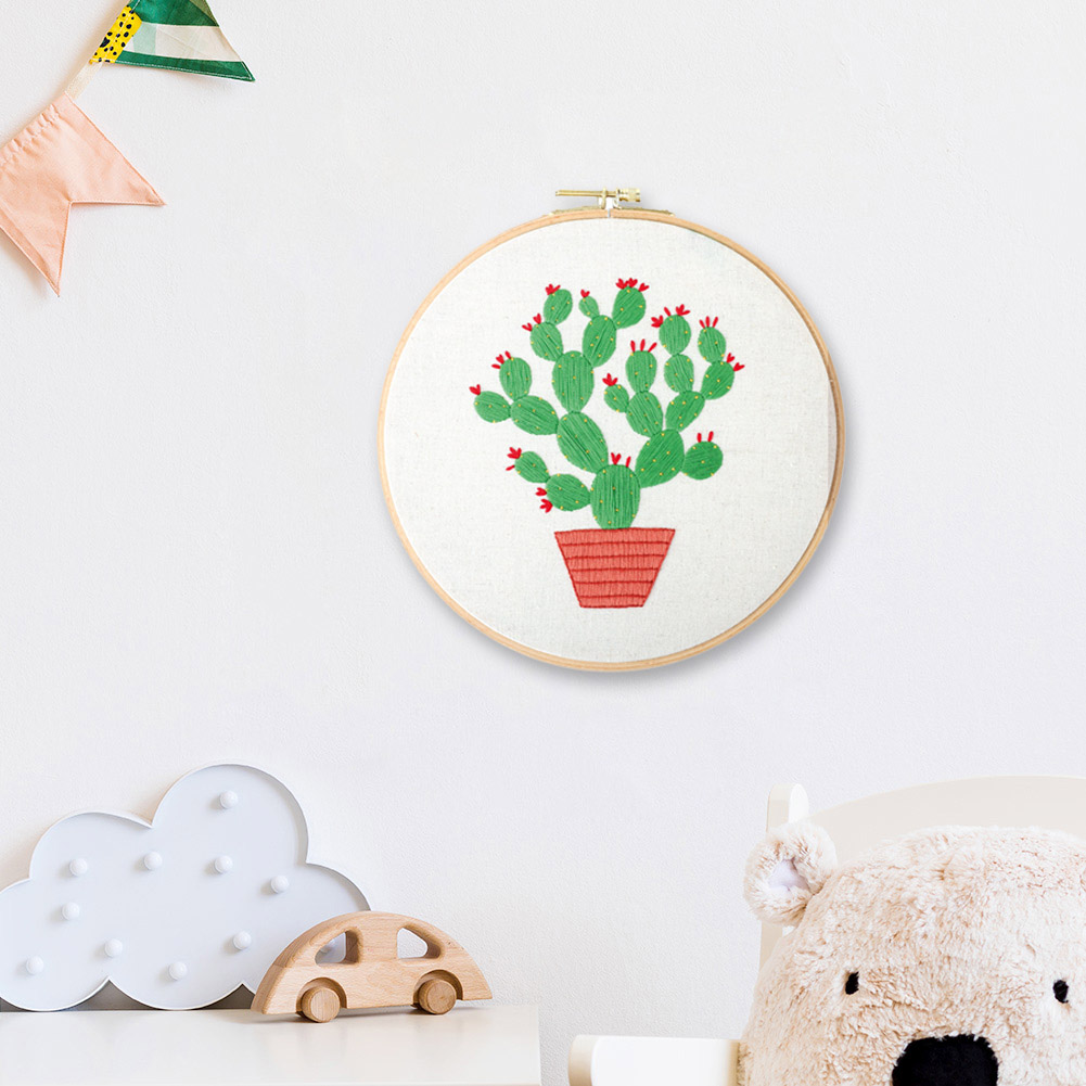 Handwerk Diy Stempel Bloem Pauw Handwerken Diy Katoenen Draad Borduurwerk Ingelijst Borduurwerk Kit Handwerken Craft