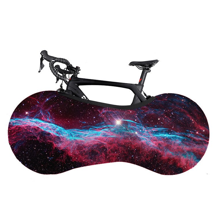 Bicycle Protective Cover Bicycle Protective Gear Dust Wheel Frame Anti-Dust: Purple star river / L 26-28