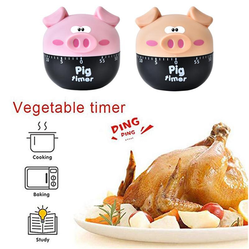 1 pcs Cartoon Timer Plastic Machine Timer 60 Min Wekker Keukengerei Leuke Digitale Timer Plastic Leuke Timer stopwatch