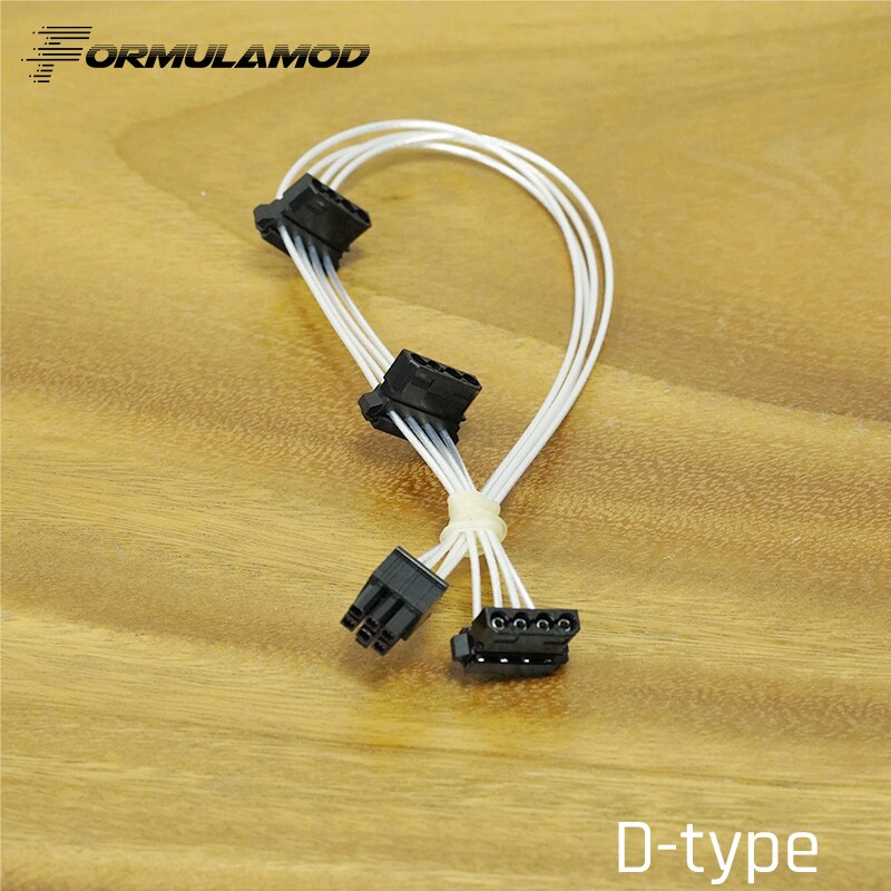 FormulaMod Fm-EVGA-SL, Fully Modular PSU Cables, 18AWG Silver Plated, For EVGA G2 G3 G+ Series Modular PSU: Dtype / 700mm