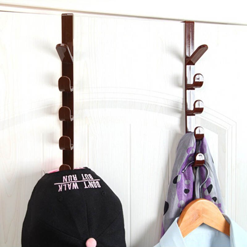 Placard armoire Rack 1 PC porte polyvalente cintre crochet sacs poubelles stockage titulaire chapeau vêtements sac cintre plastique