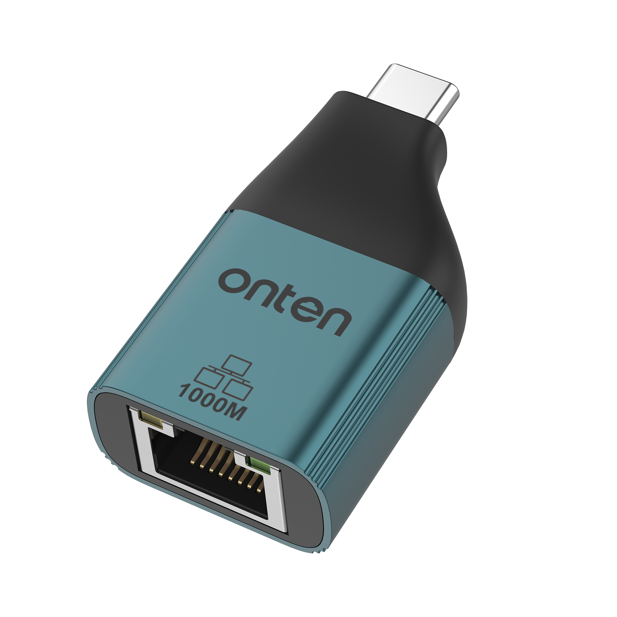 ONTEN Original OTN-UC101 Type c to RJ45 Ethernet Adapter 1000M 100M: WHITE