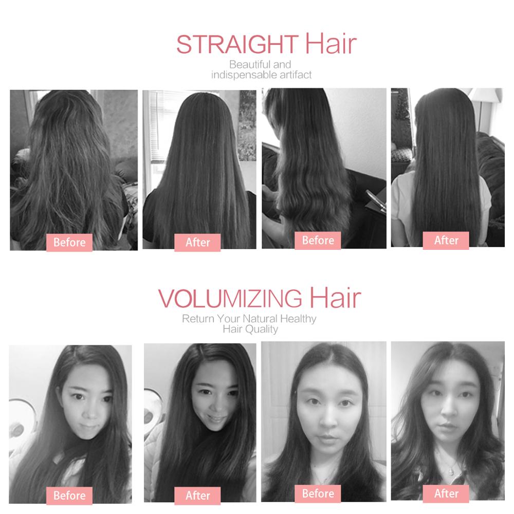 Plancha de pelo voluminizadora plancha rizadora de cerámica rizadora brillante sedoso 2 en 1 plancha alisadora y rizadora plana.