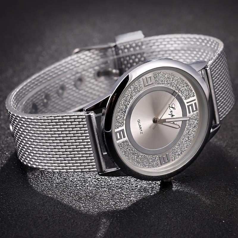 Relogio Feminino Zilver Minimalistische Horloge Aluminium Band Rvs Analoge Quartz Horloge Vrouwen Vrouwelijke Luxe Horloges