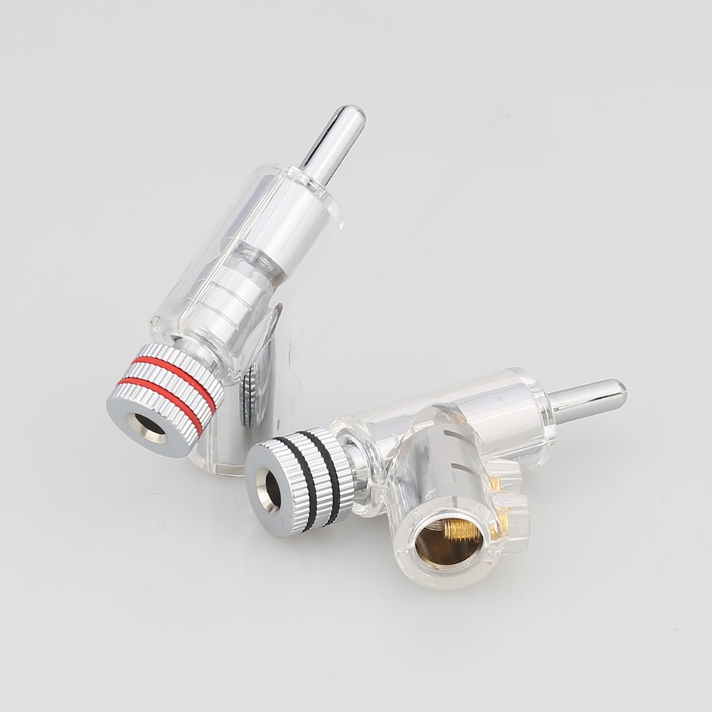 conector de enchufe BANANA de CABLE de altavoz chapado en rodio de alta gama, 100% de