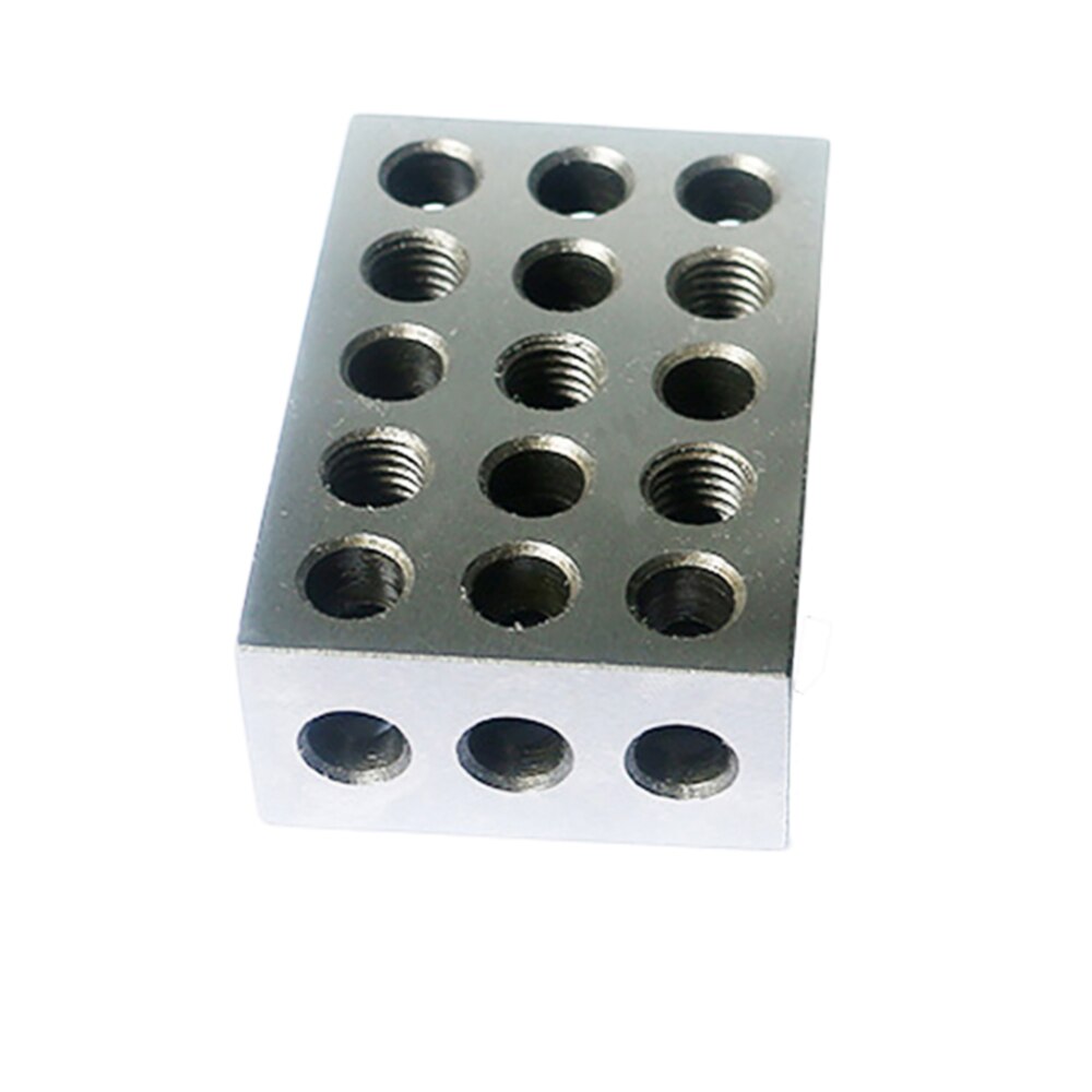 Bloques de acero endurecido 23 agujeros bloque de sujeción paralelo herramientas de torno de precisión 0.005mm para máquina herramienta 25x50x 75mm
