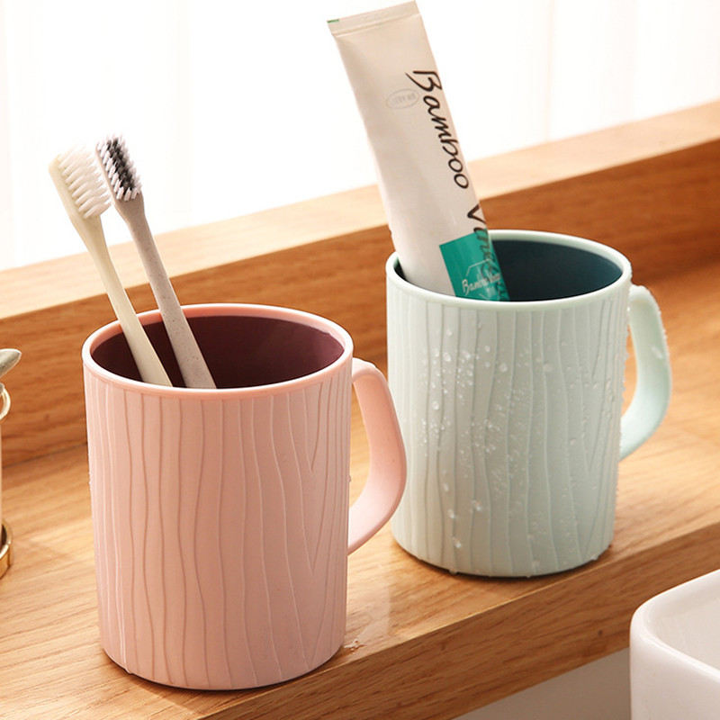 Tandenborstel Beker Mondwater Cup Water Mok Borstelen Cup Home Reizen Effen Kleur Drinkware Gereedschap Badkamer Accessoires
