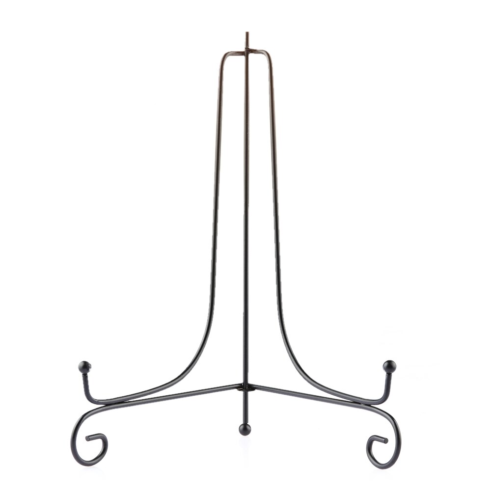 1PC Photo Pedestal Photo Pedestal Display Stand DIY Black Iron Plate Easel Storage Holder Book Art Craft Bracket Home Decoration