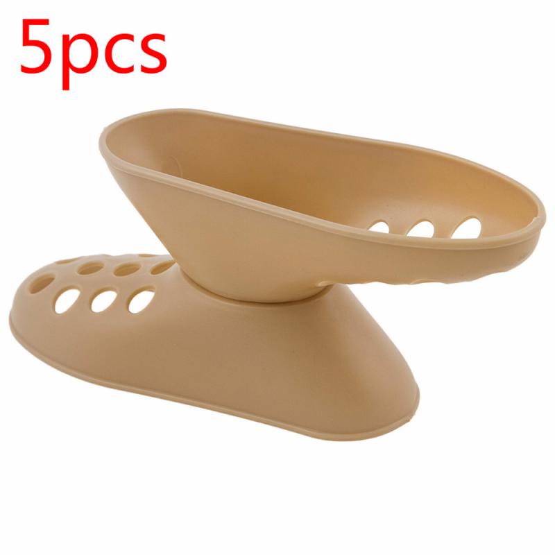Space-saving Shoes Rack Shoe Storage Plastic Storage Stand / Organizer Rack / Stand Shelf For High Heel Shoe Shoes: 5pcs beige