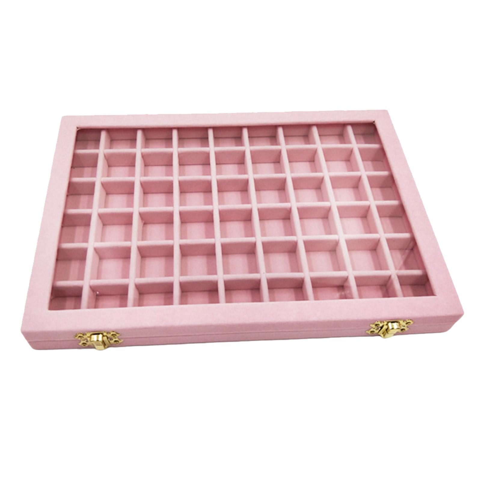 PH PandaHall 18 Edelsteinhalter Mit Etui 2.2x1.4 Zoll Quadratische Edelstein Aufbewahrungsbox Diamant Vitrine Für Sammlerstücke Strass Kristallsteine Schwarz