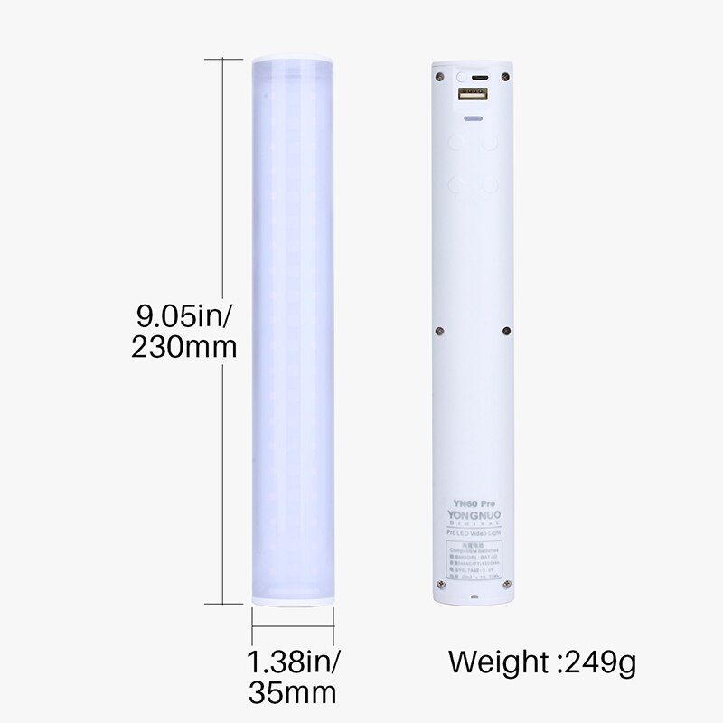YN60 Pro RGB LED licht invullen stok Ijs licht fotografie licht hand-held vullen licht portret buiten schieten video met batterij