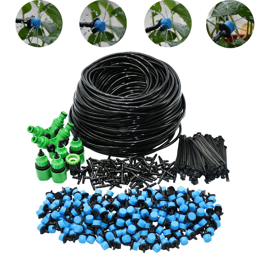 DIY Drip Irrigation System Automatic Watering Garden Irrigation Micro Drip Watering Kits with 8 Holes Drippers Sprinklers