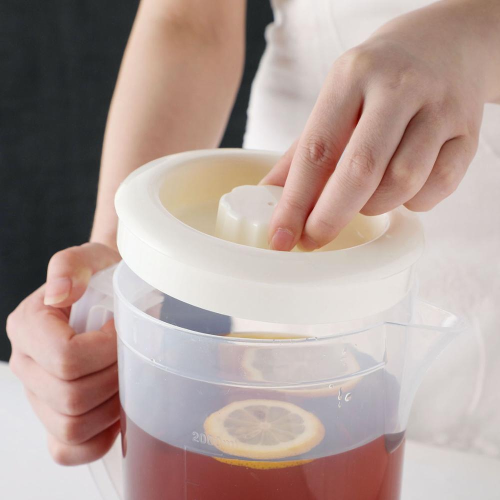 2000ml Plastic Juice Water Bottle Jug Drinkware Large Capacity Bottles Pot Heat Resistant Water Pitcher Household Items Kettle