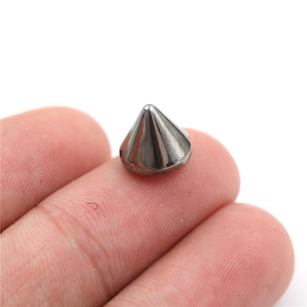 100 Pcs/lot Plastic Sew On Wedding Garment Round Spike Rivet For DIY Crafts Bags Clothes Gold Silver
