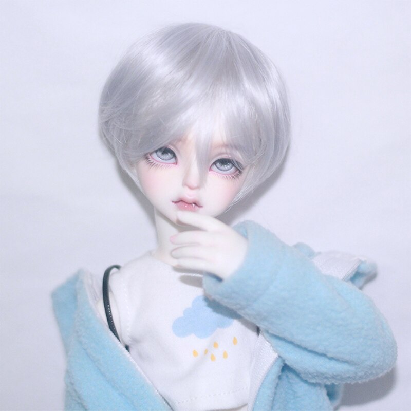 Neue Stil Bjd Puppe Perücke 1/3 1/4 1/6 1/8 kurze coole Hochtemperatur-Haarperücke
