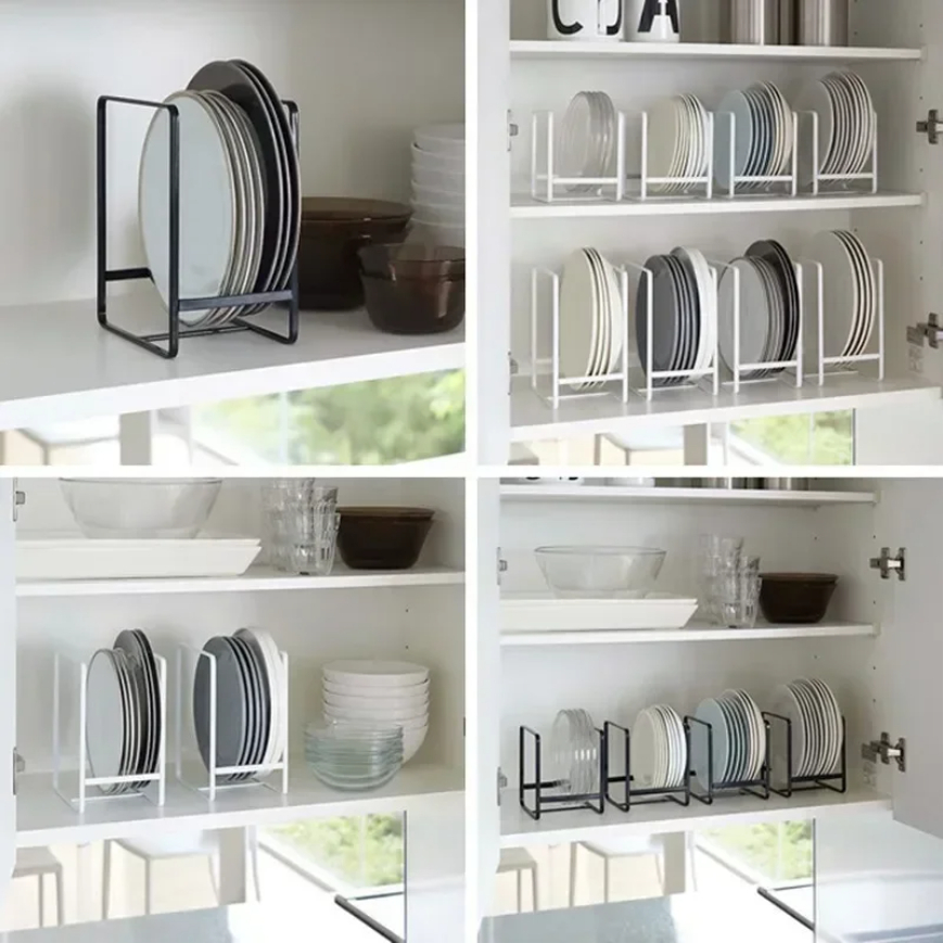 1pc Küche Schrank Platte Lagerung Gestell Arbeitsplatte Gericht Organizer mit Ablauf geschichtet Erzähler Partition Schublade