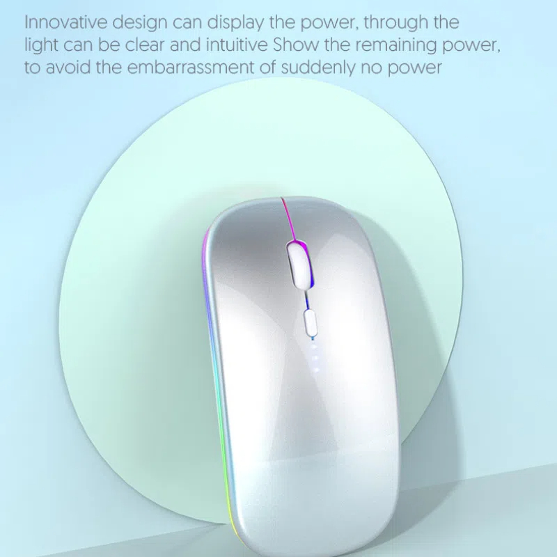 Xiaomi Bluetooth Mouse 1600dpi 2.4ghz Wireless Mouse Rechargeable Ergonomic Silent Mouse Rgb Backlight Usb For Laptop Pc Tablet